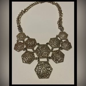 Gold statement necklace